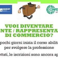 Agenti / rappresentanti di commercio, il corso abilitante parte martedì 15 ottobre: al Cescot-Confesercenti tutte le informazioni e l’iscrizione